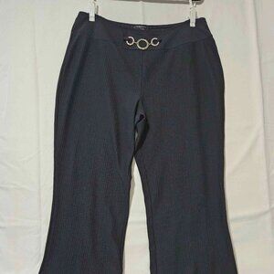 Perseption Women - Women’s Black Pinstripe Dress Pants